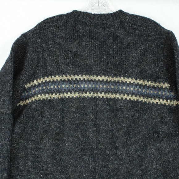 Abercrombie & Fitch Sweater Men's Medium 100% Wool Heavy Weight Long Sleeve - Picture 15 of 15